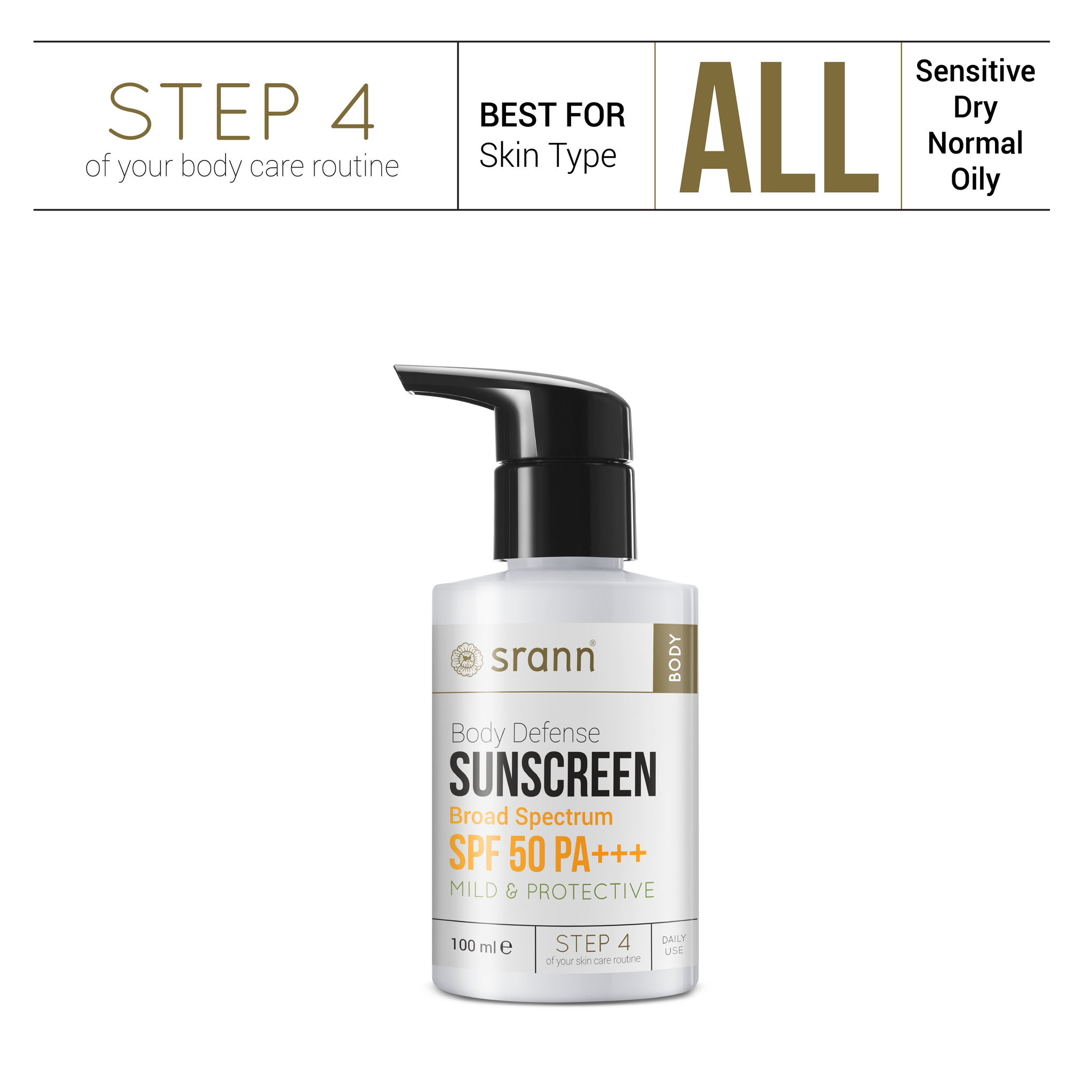 Body Defense SUNSCREEN - SRANN