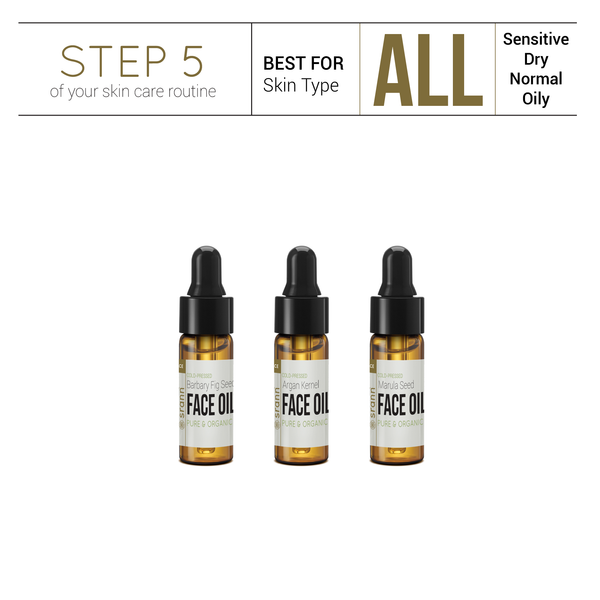 Set of 100% Pure Face Oil sample - SRANN